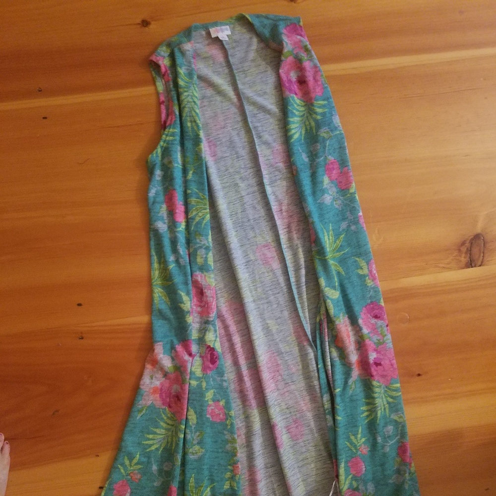 Lularoe Joy Floral Vest